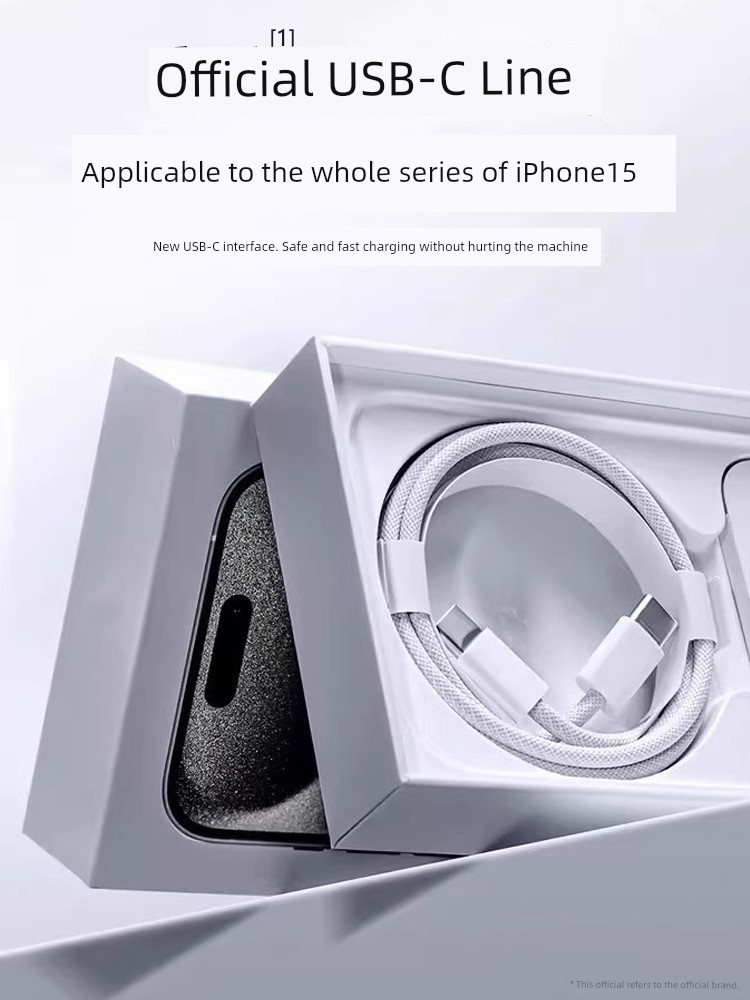 Suitable for Ubs-c Double-Headed Typec Data Cable Pd30w Charging Cable for Apple Iphone15 Line iPad Fast Charging I15promax Charging Cable CTOC Tablet plus Notebook Air5
