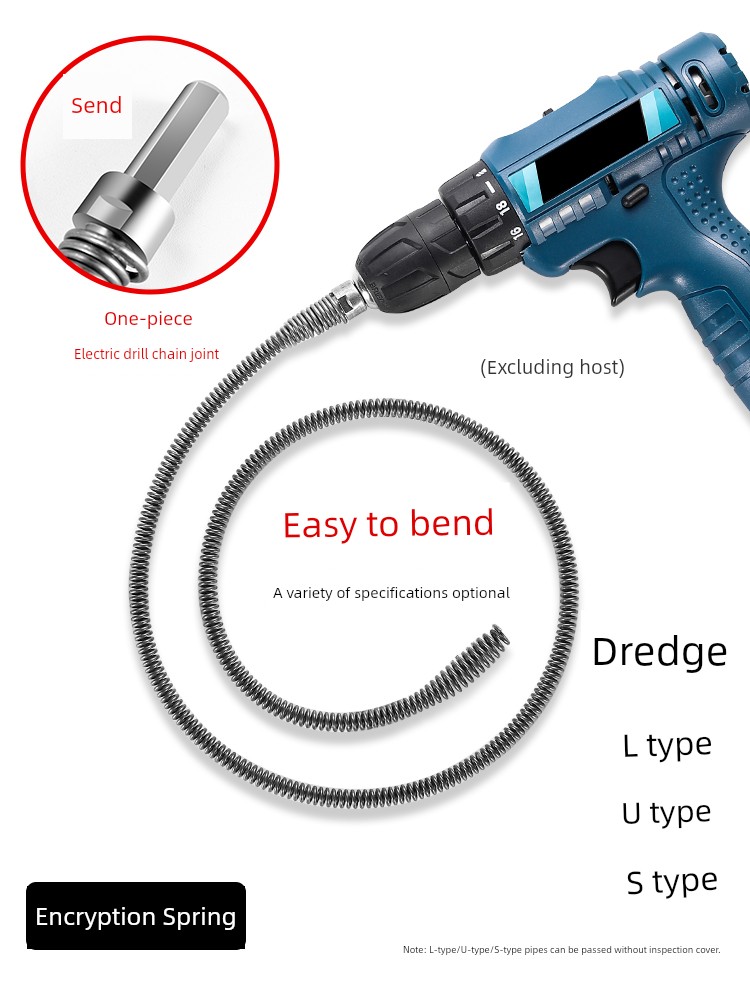 Electric Toilet Kitchen Floor Drain Drain Spring Dredge