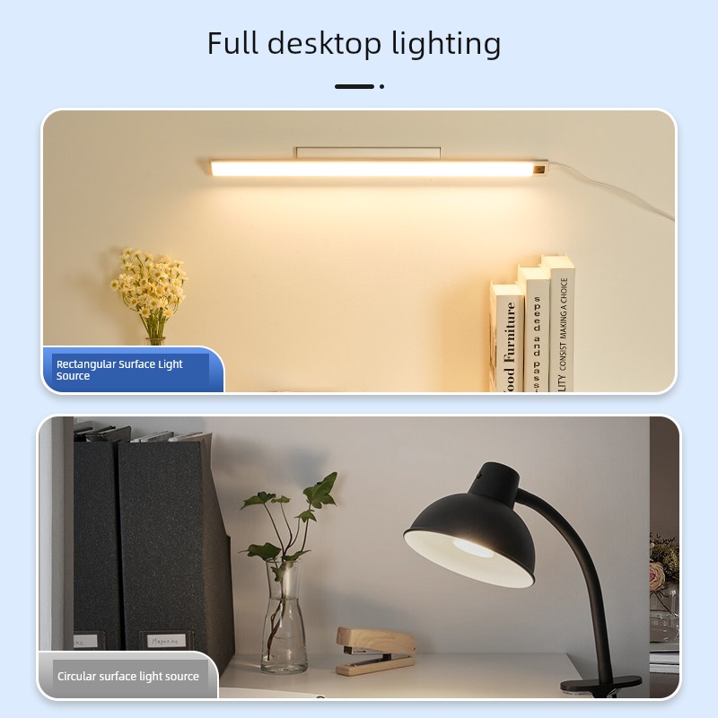 Wall-Mounted LED Eye Protection Desk Lamp Bench Student Learning Dedicated Children's Desk Reading Magnetic Ceiling Lamp Strip