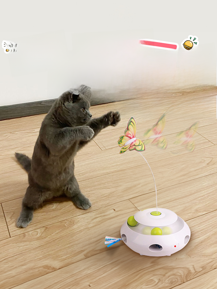 Toy Self-Hi Relieving Stuffy Turntable Educational Consumption Electric Cat