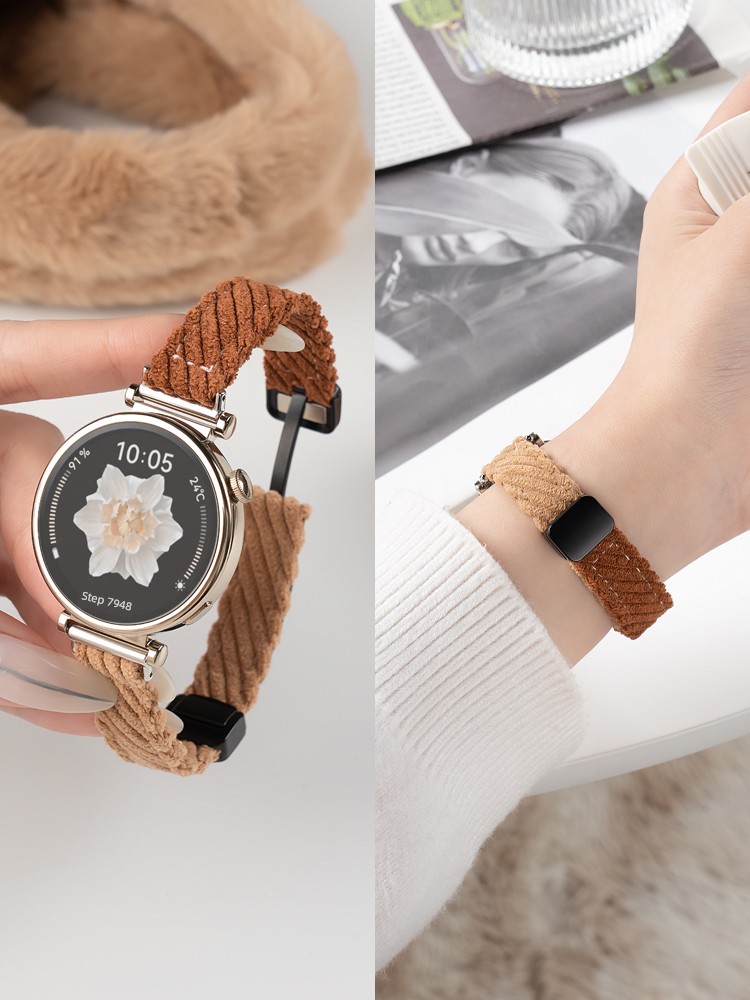 Suitable for Huawei GT5 Strap Watch GT4 Women's Watchgt5 New Arrival GT3 Watch Pro Fall and Winter 4 Women's Watt4 Woven GT2 Smart Band GT1 Magnetic Suction 5 Fancy Creative GT Sports