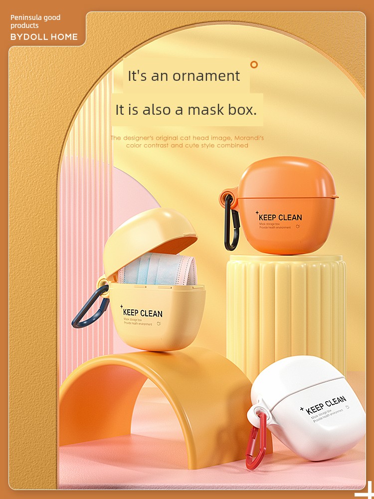 Mask Storage Box Portable Buggy Bag Kids Student Respirator Storage Portable Box Mask Special Cosmetics Bag