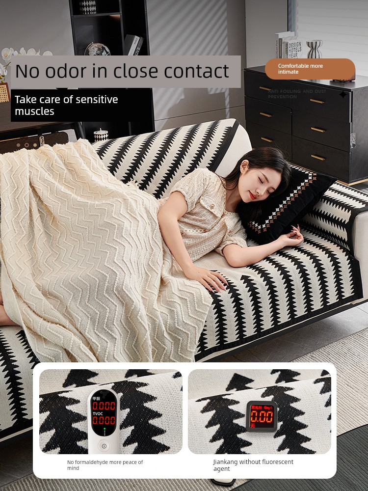 Chenille Sofa Cushion Four Seasons Universal Seat Cushions Non Slip Straight Row Leather Sofa Special Cover Cover 2025 New Arrival Cover Cloth Cushion