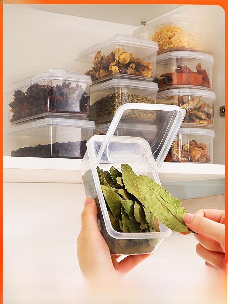 Spice Storage Box Food Grade Storage Box For Home Kitchen Pepper Aniseed Seasoning Storage Box Seasoning Sealed Packing