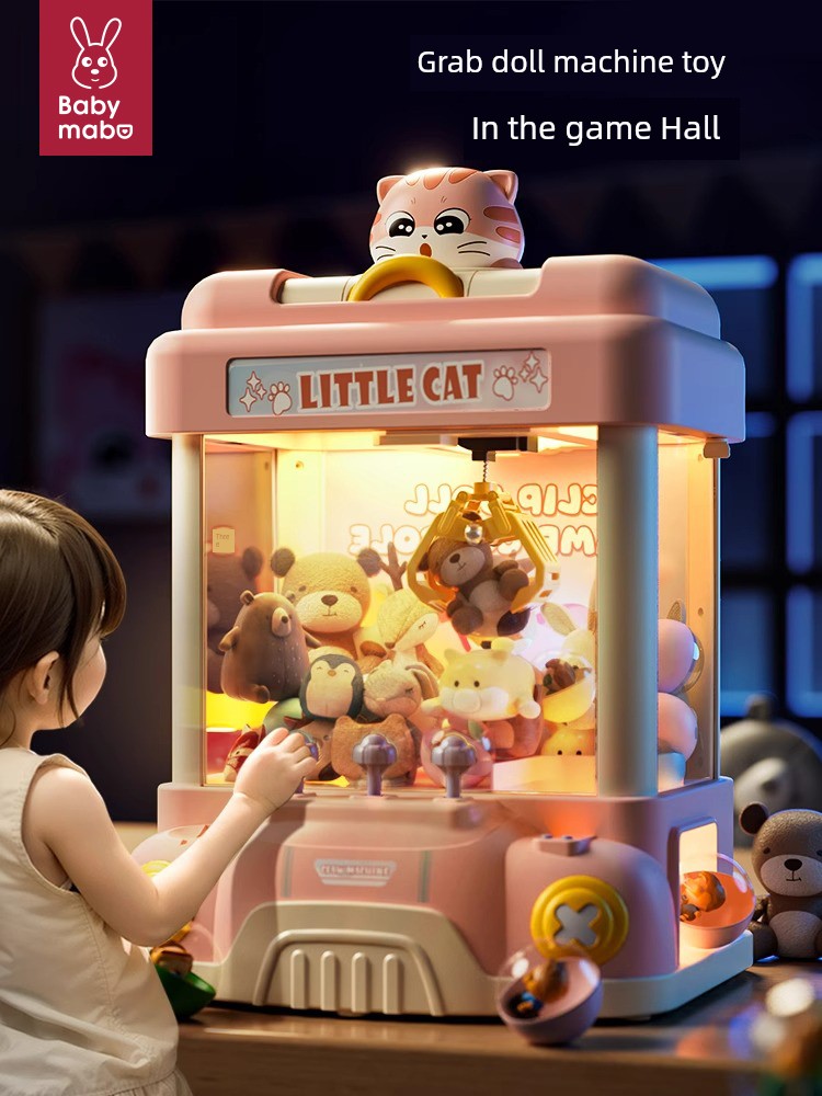 Kids Prize Claw Small For Home Mini Clip Doll Gashapon Machine Toy Large Boys and Girls Birthday Gift