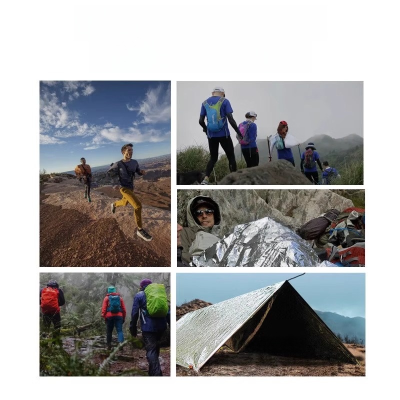 Outdoor Emergency Blanket Survival Life Saving Blanket Cold-Proof Outdoor Survival Warm Blanket Emergency Blanket Equipment Insulation Anti-Loss