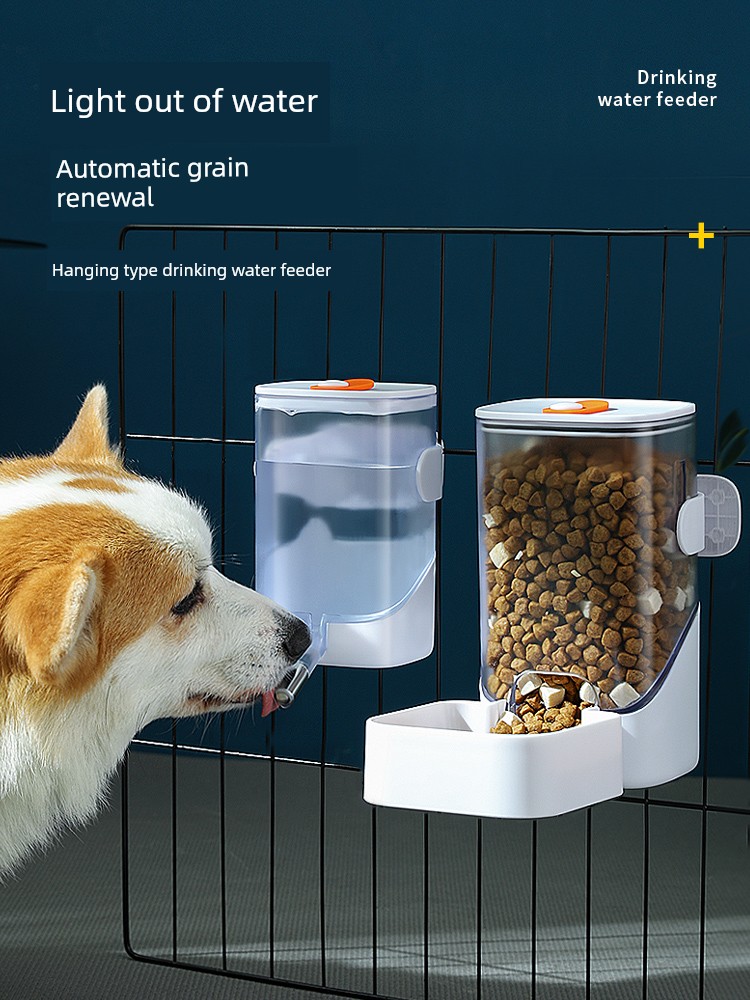 Cat Water Fountain Dog Hanging Water Fountain Mouth Wet-Proof Automatic Pet Feeder Hanging Cage Water Kettle Pet Supplies