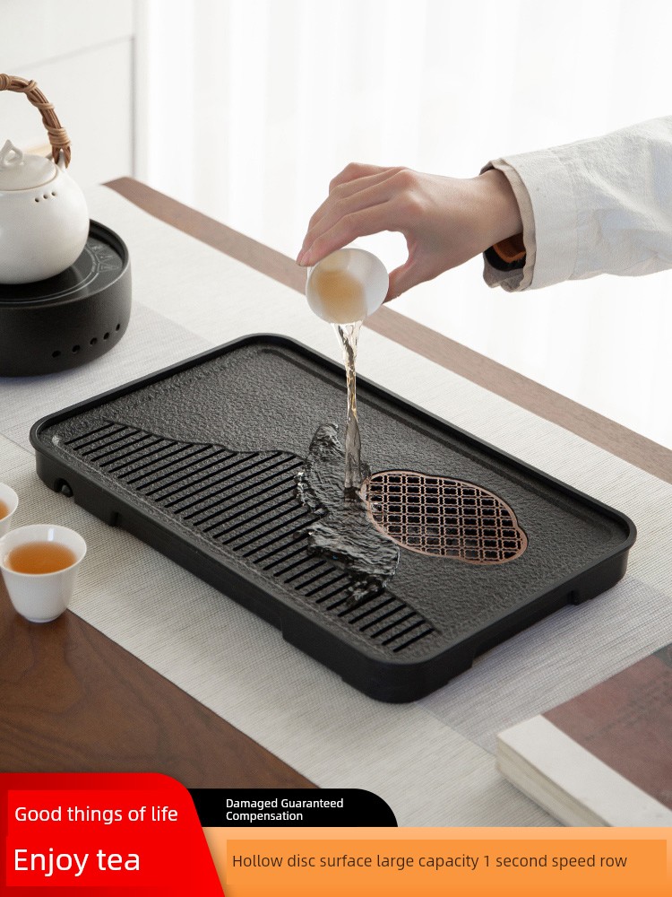 2024 New Arrival Tea Tray For Home Accessible Luxury Small Draining Water Storage Tea Table Kung Fu Tea Set Suit Tea Pitcher Tea Table Tray