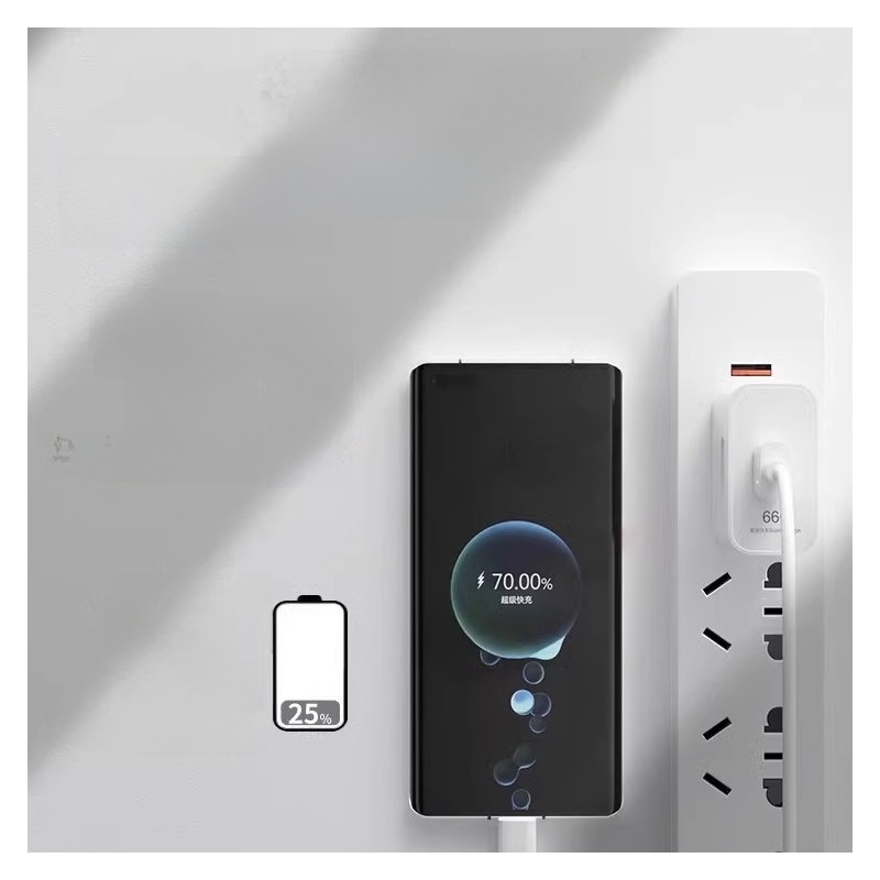 66 Super Fast Charge Head for Mate60pro P50 Nova7 Mate30 P40 Glory 80 Changxiang Mobile Phone 120W Charger 6A Data Cable for Samsung Huawei LeTV