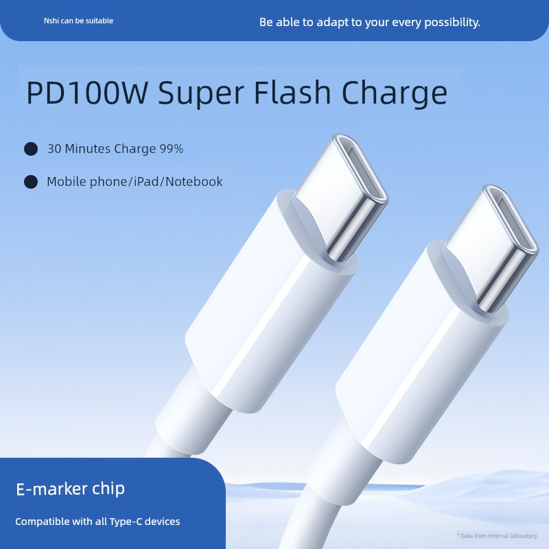 Suitable for Dual USB Type-C Cable for iPhone 16 Dual PD Apple 15 Fast Charge W Computer iPad to Pro Huawei Oppo Xiaomi 60W Mobile Phone Vivo Car Charging Cable Notebook