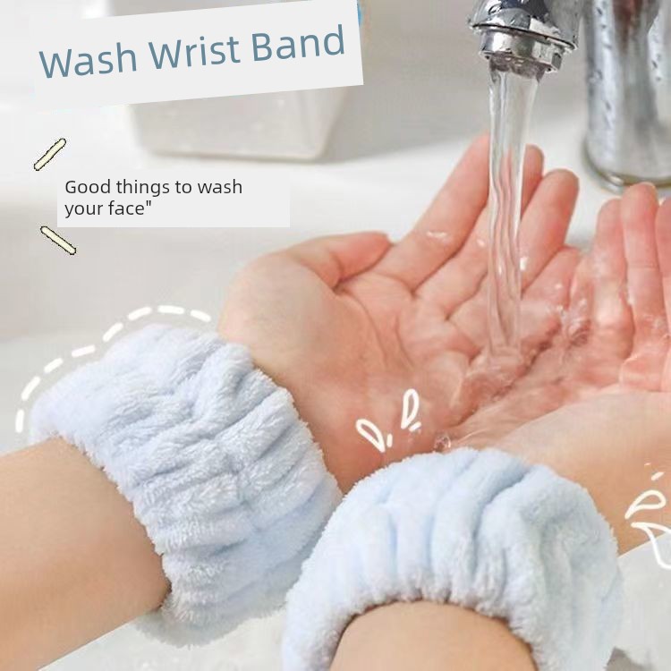 Wrist Strap Face Washing Water Absorption Wristband Sweat-Wiping Bracelet Arm Cuff Keep Dry Water Remover Wrist Sports Sweat-Absorbent Non Slip