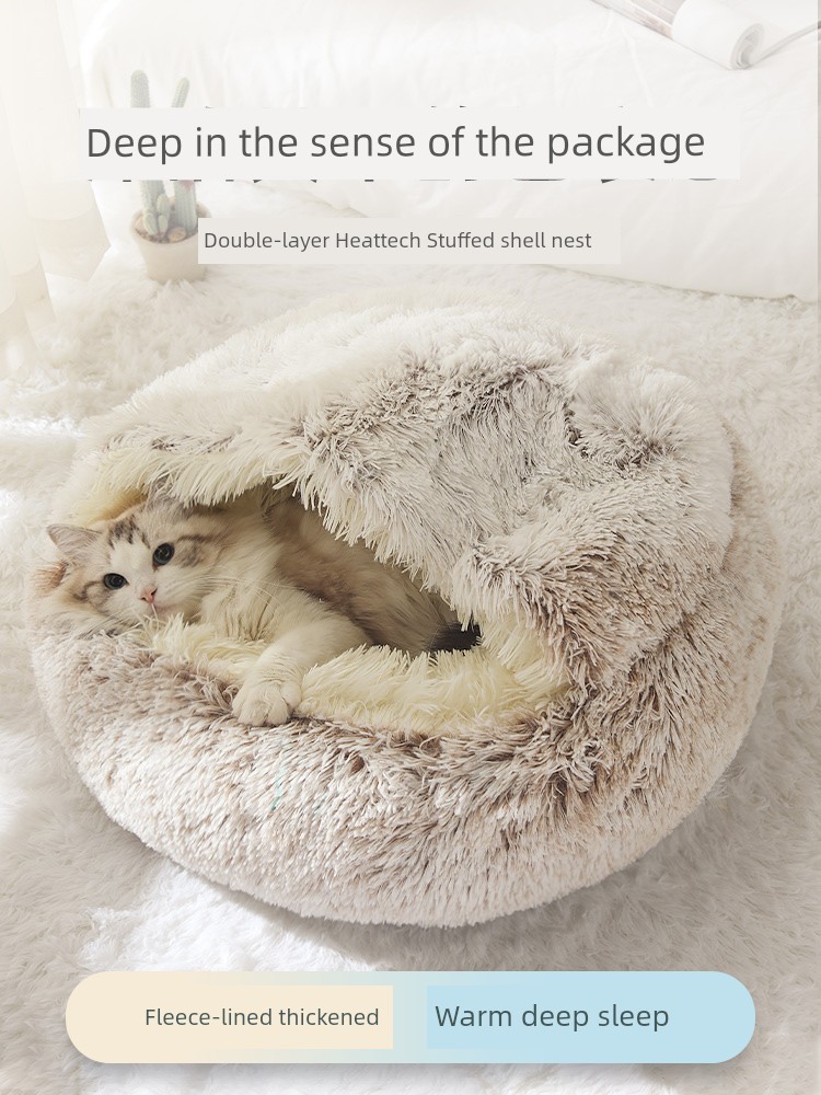 Cat Bed Kittens Dog Mat Winter Heattech All Year Round Neutral Winter Cathouse Doghouse Cat Mat Pet Supplies