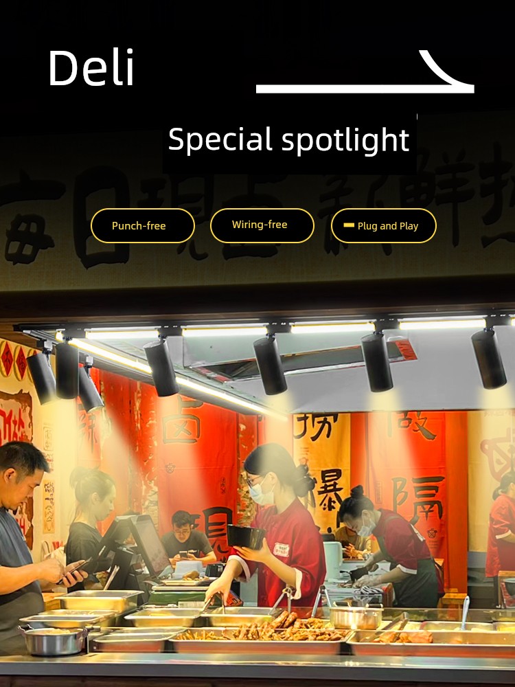 Deli Special Spotlight Food Meat Stewed with Soy Sauce and Strained before Serving Braised Food Fast Food Roasted Fried Chicken Shop Catering Commercial Warm Light Track Light