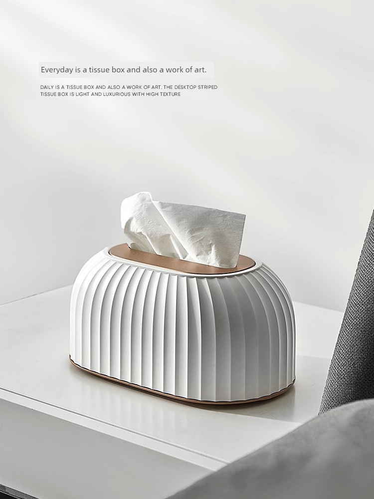 Tissue Box Paper Extraction Box Napkin For Home Living Room Coffee Table Accessible Luxury High-End Classy Creative Multi-Functional Desktop Ornaments
