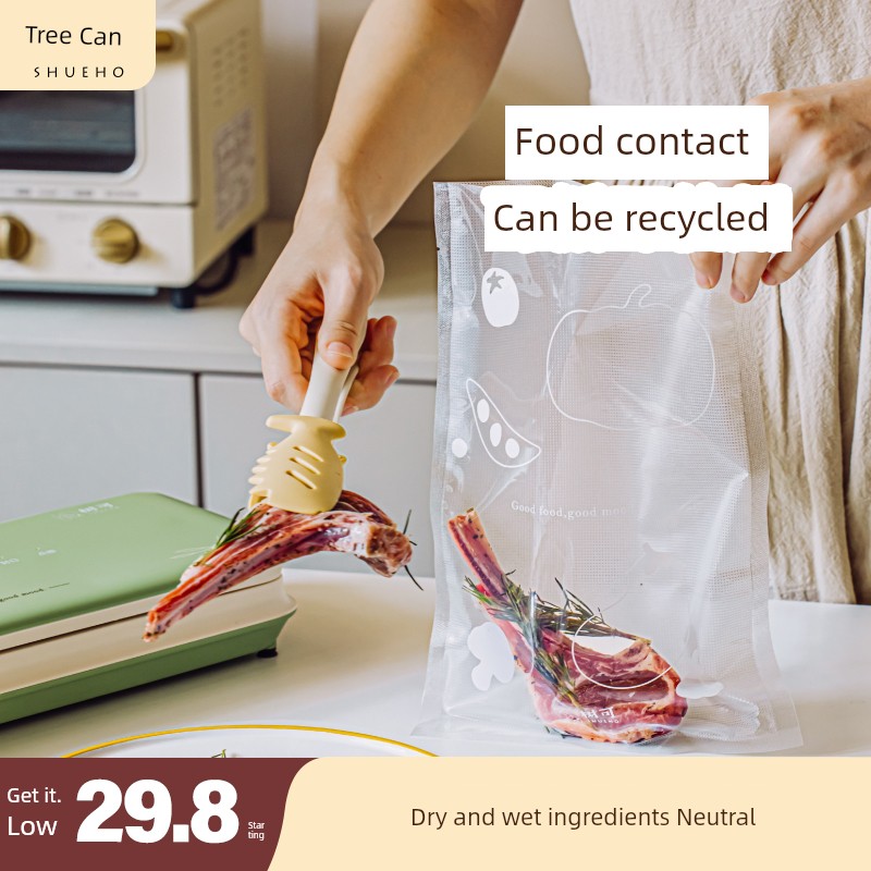 Tree Food Vacuum Envelope Bag Sealing Machine Special Recyclable Texture Frozen Fresh-Keeping Electric Flour Traditional Chinese Medicine