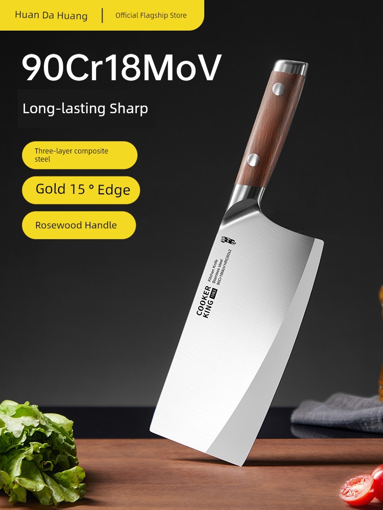 Cooker King Kitchen Knife For Home Kitchen Knife Slicing Knife Women's Vegetable Cutting Cleaver Supplementary Food Knife Dedicated for Chefs Sharp