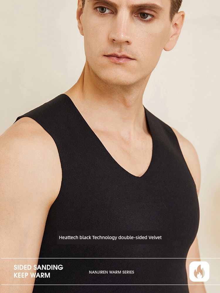 男士保暖背心无缝设计舒适内衣