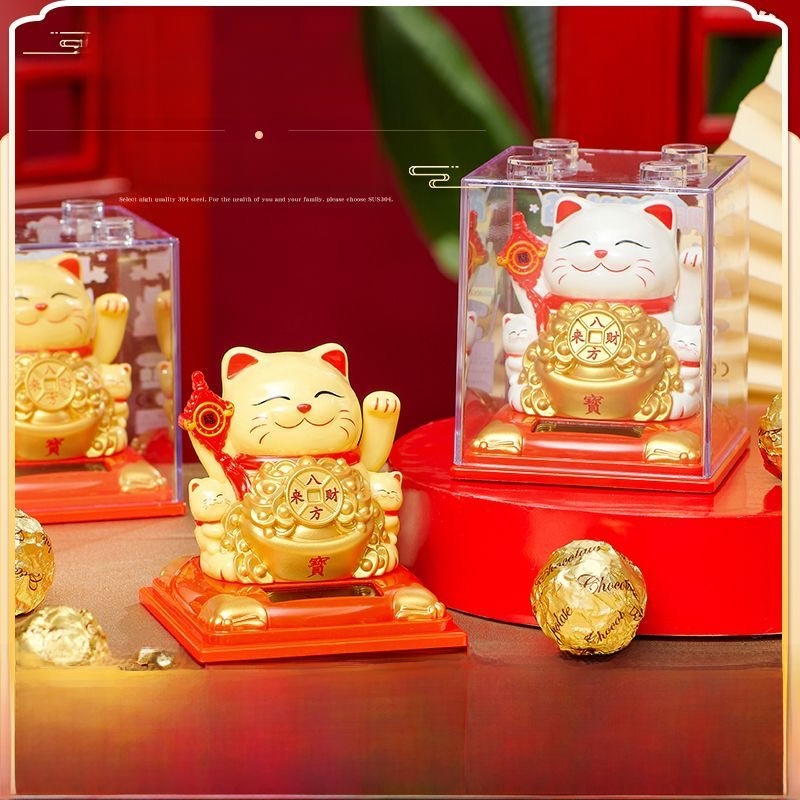 Opening Car Decoration Gift Desktop Fortune Cat