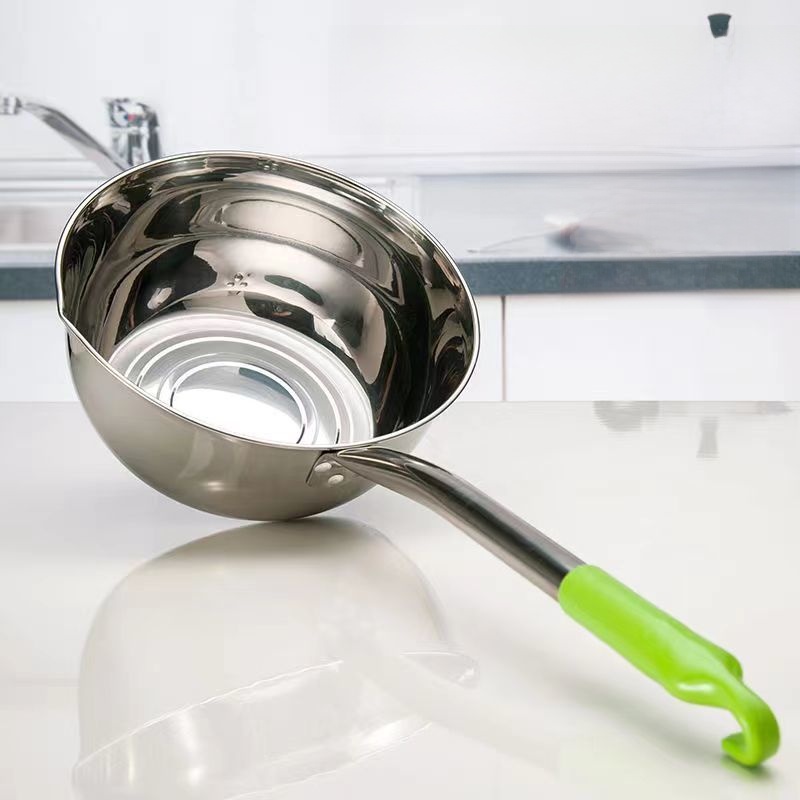 Thickened 304 Stainless Steel Bailer For Home Kitchen Water Scoop Water Scooping Scoop Water Ladle Commercial Float Scoop Scoop Long Handle