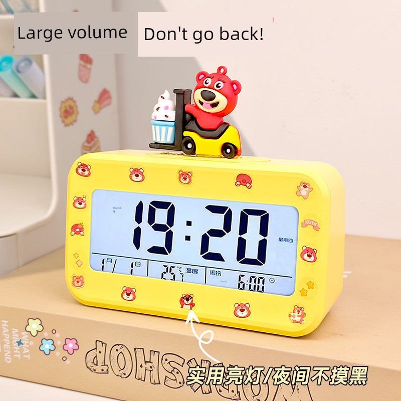 Desk Alarm Clock Student Only Get up Handy Gadget New Arrival Multi-Function Smart Digital Clock Kids Powerful Wake-up