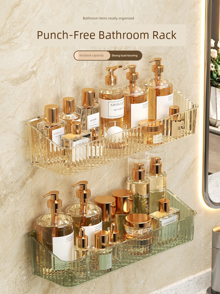 Toilet Rack Bathroom Shelf Punch-Free Washstand Toilet Toilet Wall Hanging Wall Mounted Storage Rack
