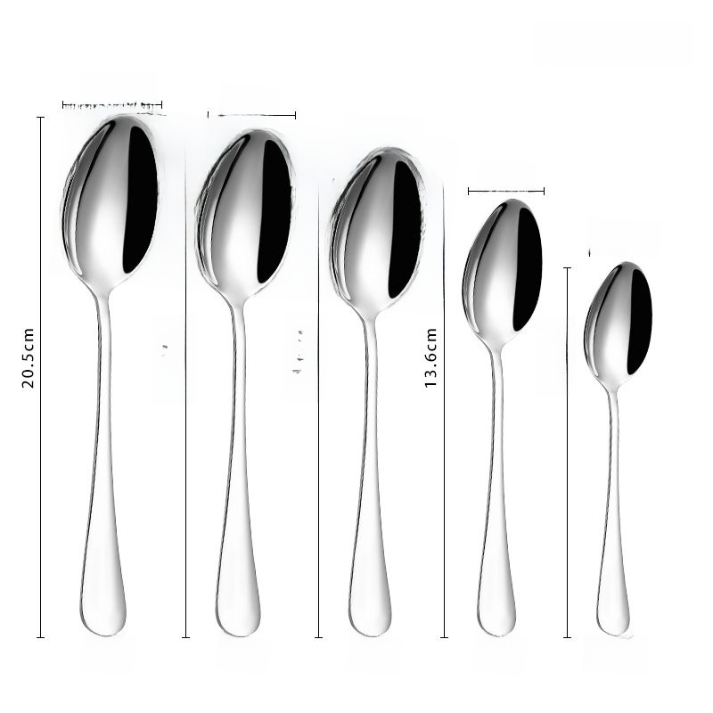 Long Handle Eating Korean Cute Stainless Steel Deepening Spoon