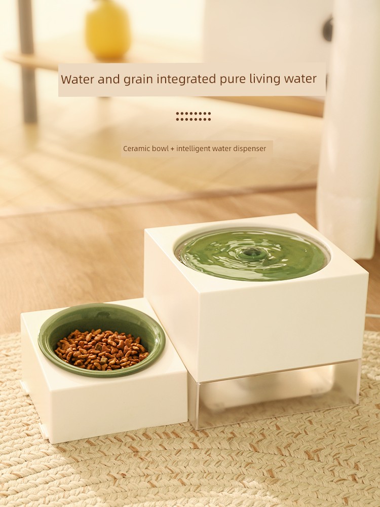 Cat Water Fountain Automatic Circulation for Cats Basin Dog Drinking Water Flow Mouth Wet-Proof Water Feeder Pet Drinking Bowl