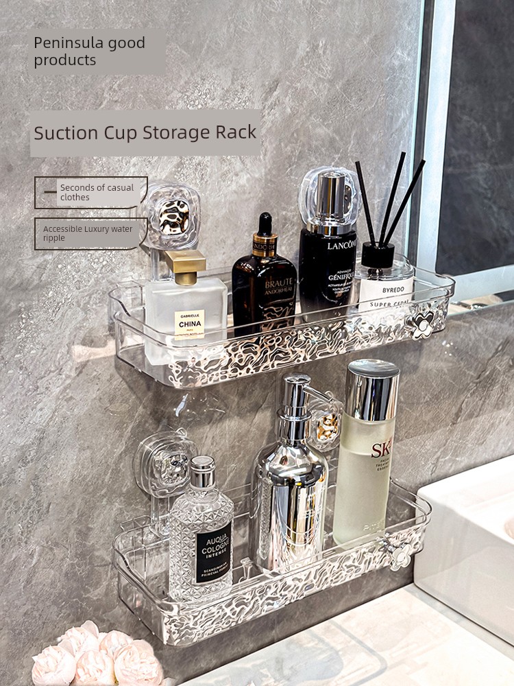 Washstand Wall-Mounted Punch Free Storage Rack Suction Cup