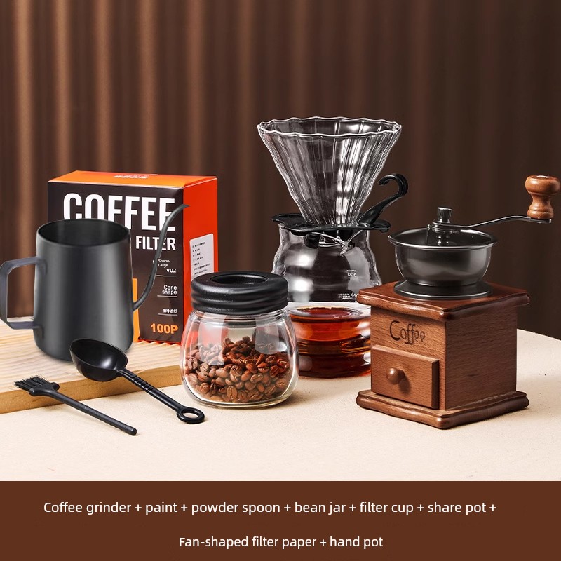 ماكينة طحن يدوية للقهوة صغيرة للاستخدام المنزلي من...