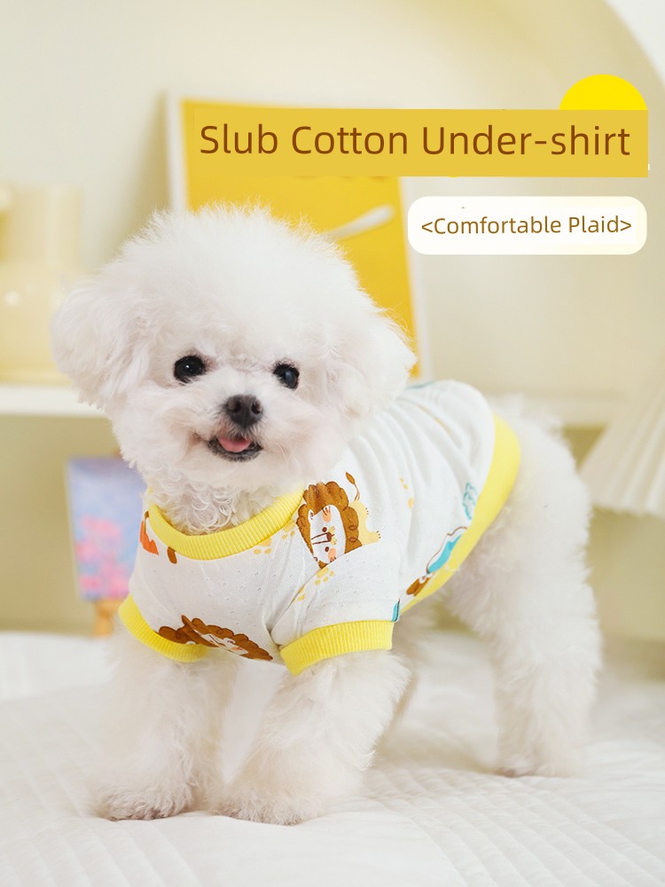 Dog Clothes Autumn Pet Dog Clothing Small Size Dogs Teddy Bichon Autumn Clothing Pomeranian Summer Vest Puppy Pajamas