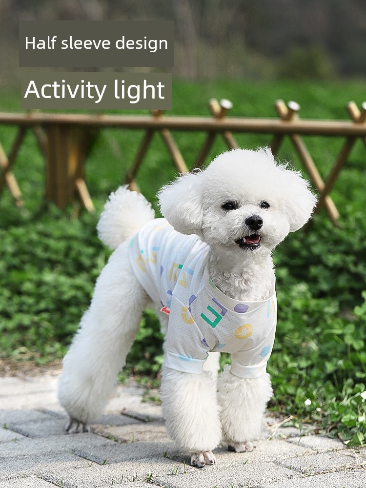 Dog Clothes Summer Thin Bichon Teddy Puppy Cool Cool Clothes Pet Cat Summer Sun Protection Vest