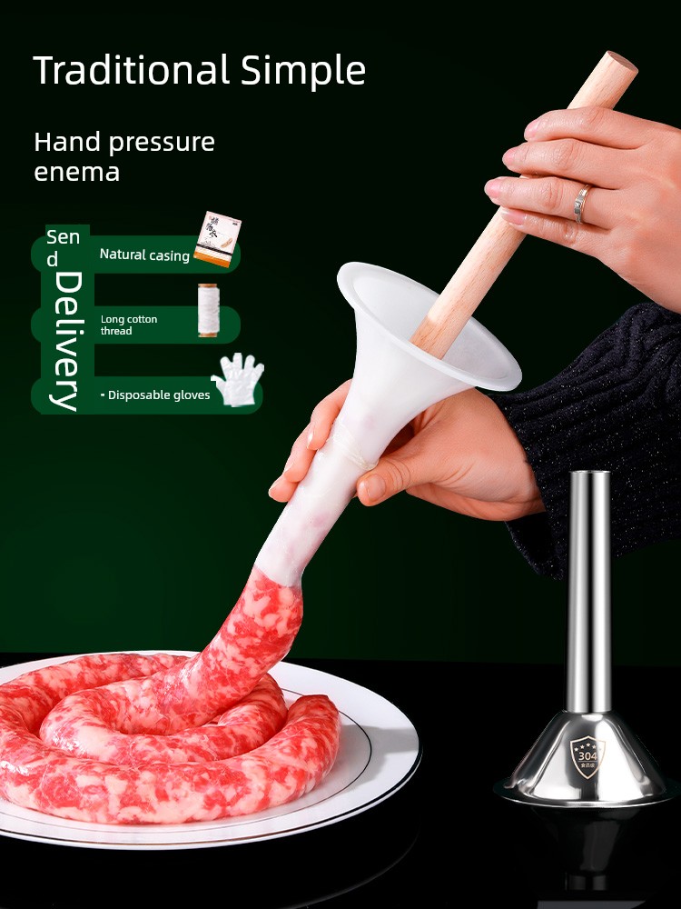 Sausage Handy Gadget For Home Sausage Sausage Filler Sausage Filler Sausage Filling Funnel Manually Packed Sausage Cans Meat Sausage Tools