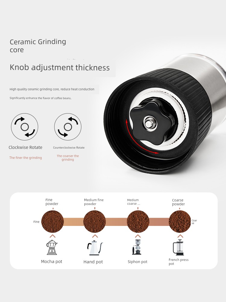 Professional Hand Coffee Grinder - مطحنة قهوة يدوي...