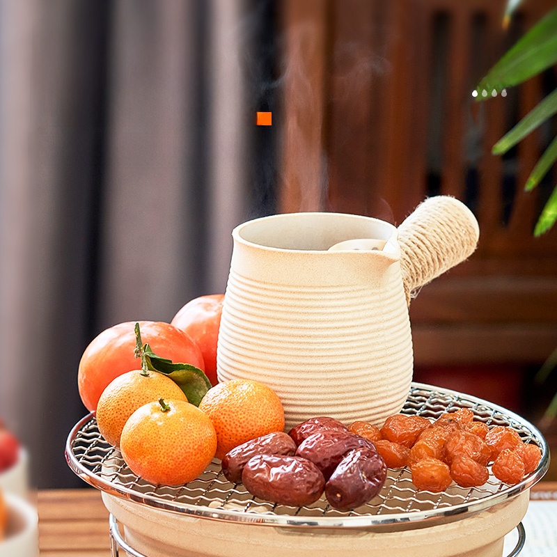 Shangbajia Tea Brewing Pot Cooking Tea Caddy Clay Pot Tea Brewing Pot Suit Stove Tea Cooker