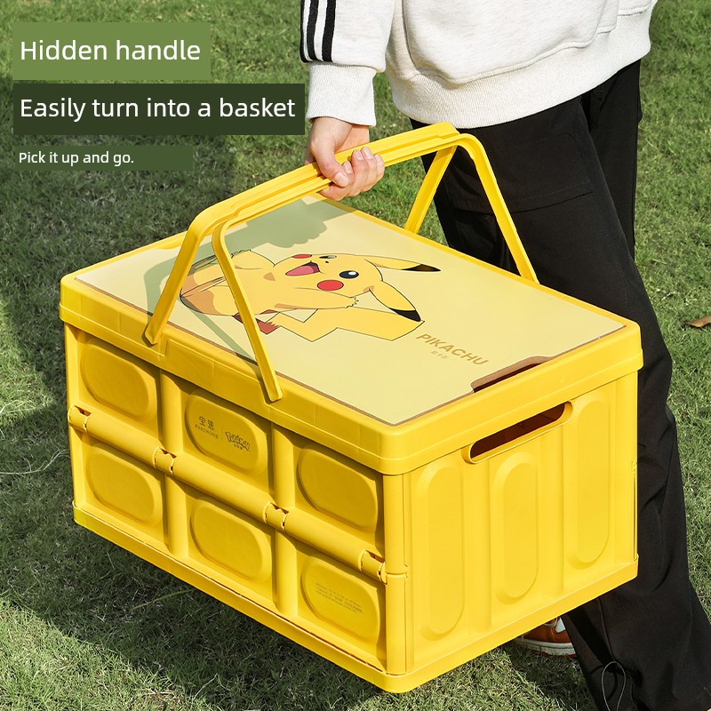 Bao Xuan Bao Ke Meng Trunk Storage Camping Organizing Box Camping Meal Vehicle-Mounted Home Use Foldable Outdoor Storage Box