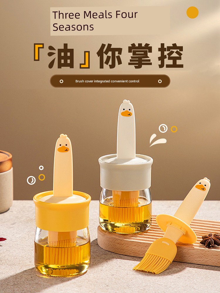 Integrated Glass Baking Dedicated Edible Silicon Oil Brush