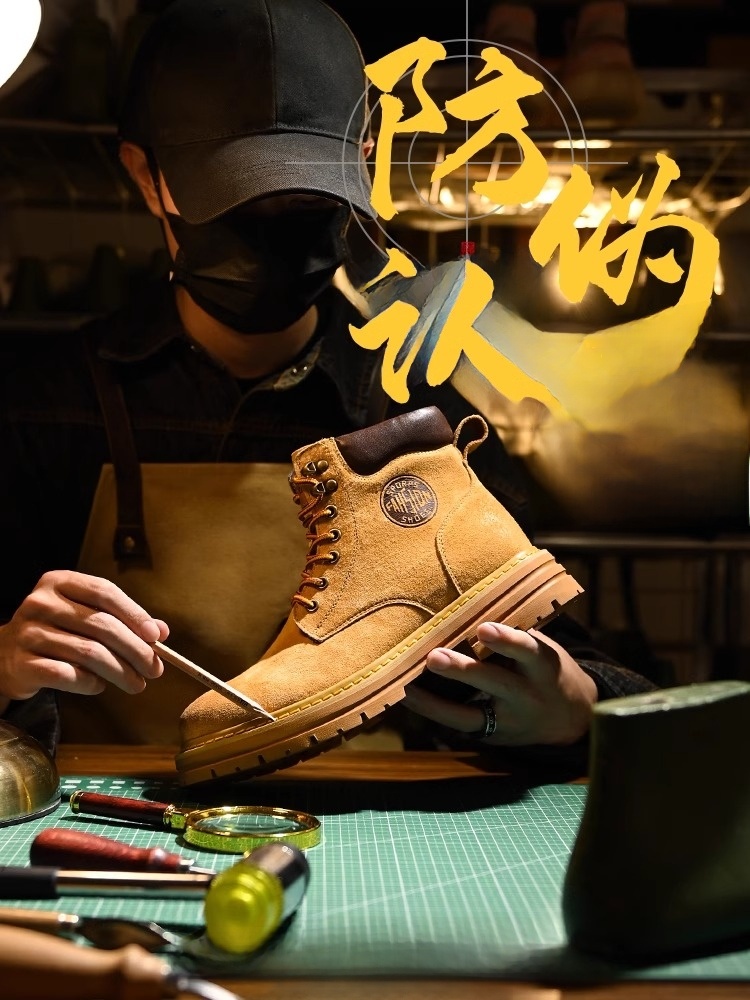 Soft Leather High-Top American Spring and Autumn Best-Selling Boots