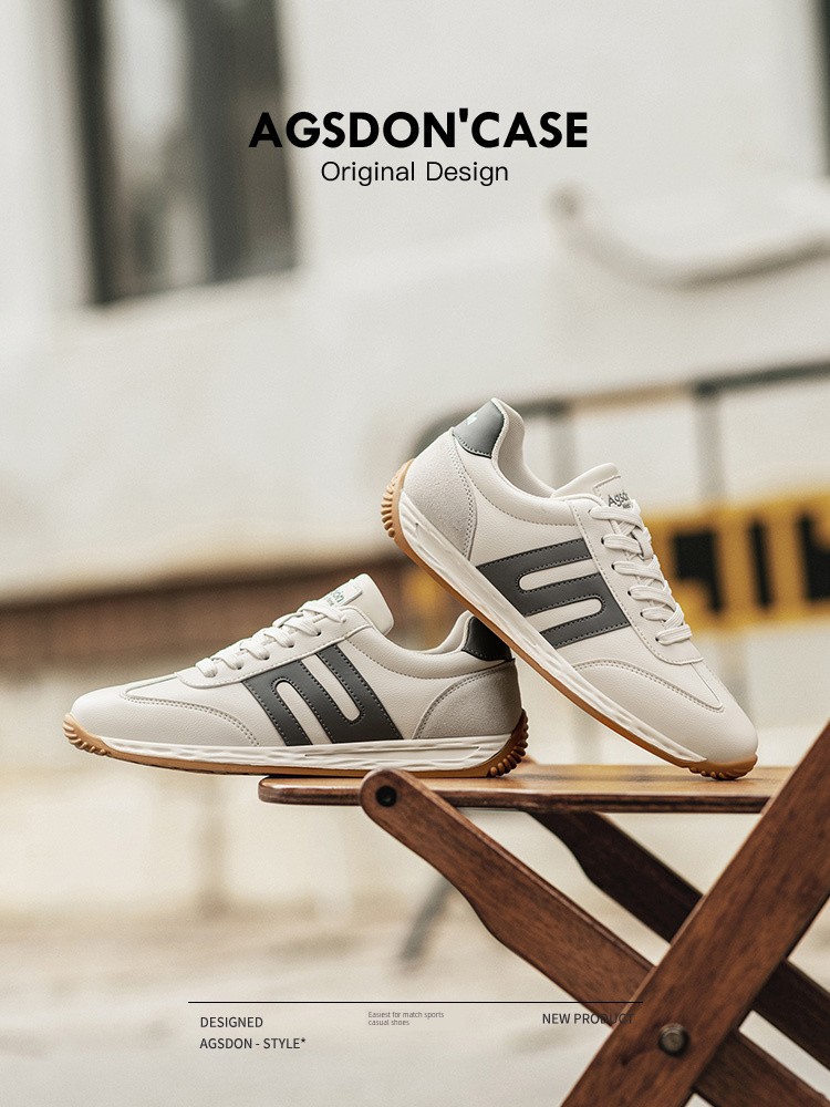 Augusto Men's Shoes Spring 2025 New Arrival Genuine Leather Argan Training Shoes Men's Youth Student Sports Casual Shoes