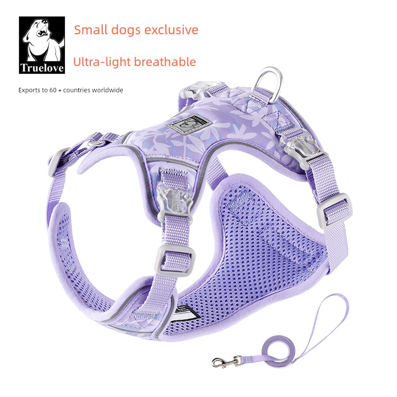 Truelove Dog Hand Holding Rope Chest Strap Dog Leash Small and Medium-Sized Dogs Teddy Vest Pet Dog Leash