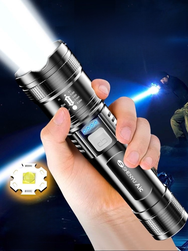Strong Light Super Bright Mini-Portable Led Long-Range Flashlight