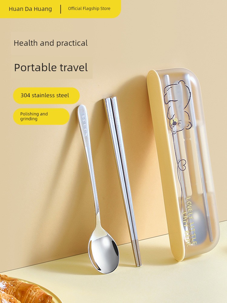 Cooker King Chopsticks 304 Stainless Steel For Home High-Grade Antibacterial and Mildewproof Food Grade Children's Chopsticks Single Suit