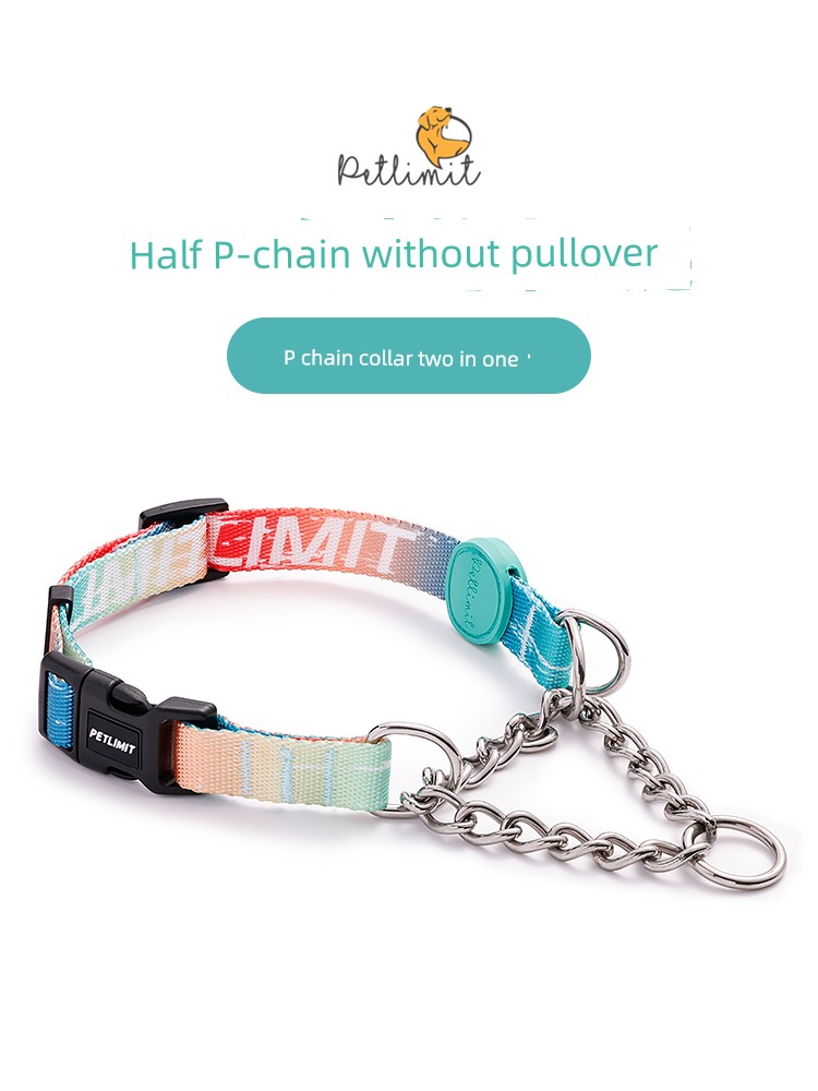 Half P Chain Medium Large Dog Explosion-Proof Collar Dog