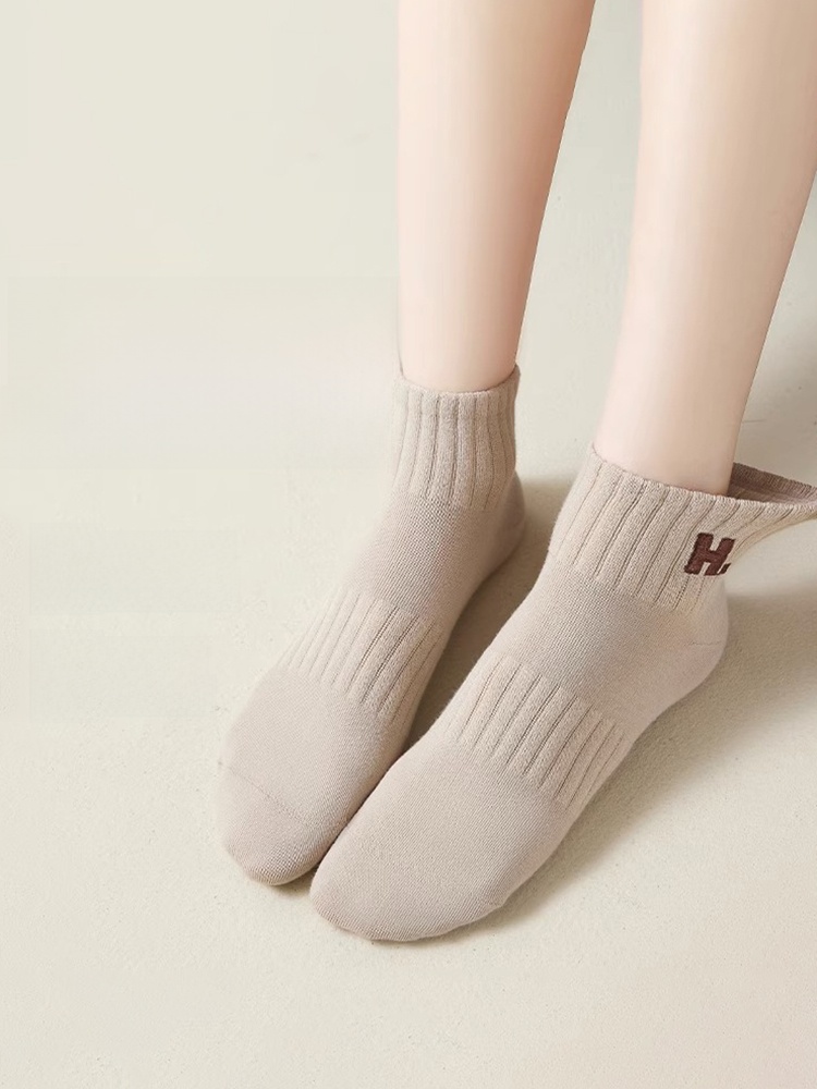 Zhuji Socks Women's Mid-Calf Length Sock Non-Cotton Deodorizing Filter Athletic Socks Internet Celebrity Ins Tide Socks Cotton Sweat-Absorbent