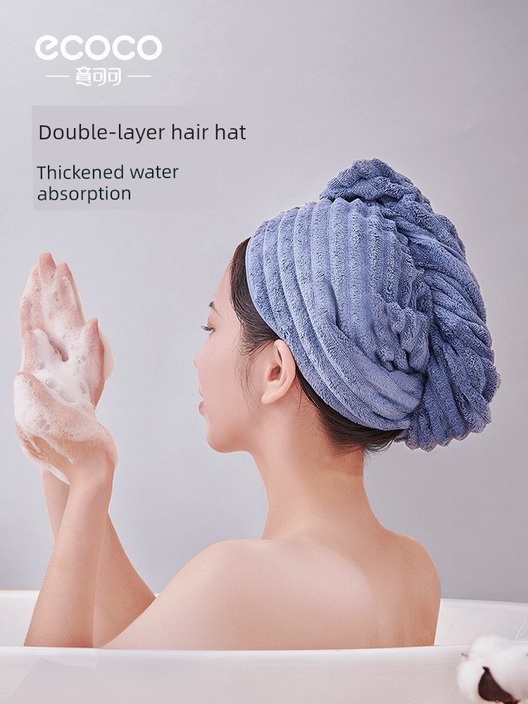 Hair-Drying Cap Female Super Water-Absorbing and Quick-Drying Thickened Shampoo Towels Headcloth 2025 New Arrival Shower Cap Hair Drying Towel