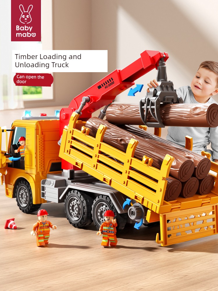 Oversized Flat Plate Artificial Kids Wood Transport Truck