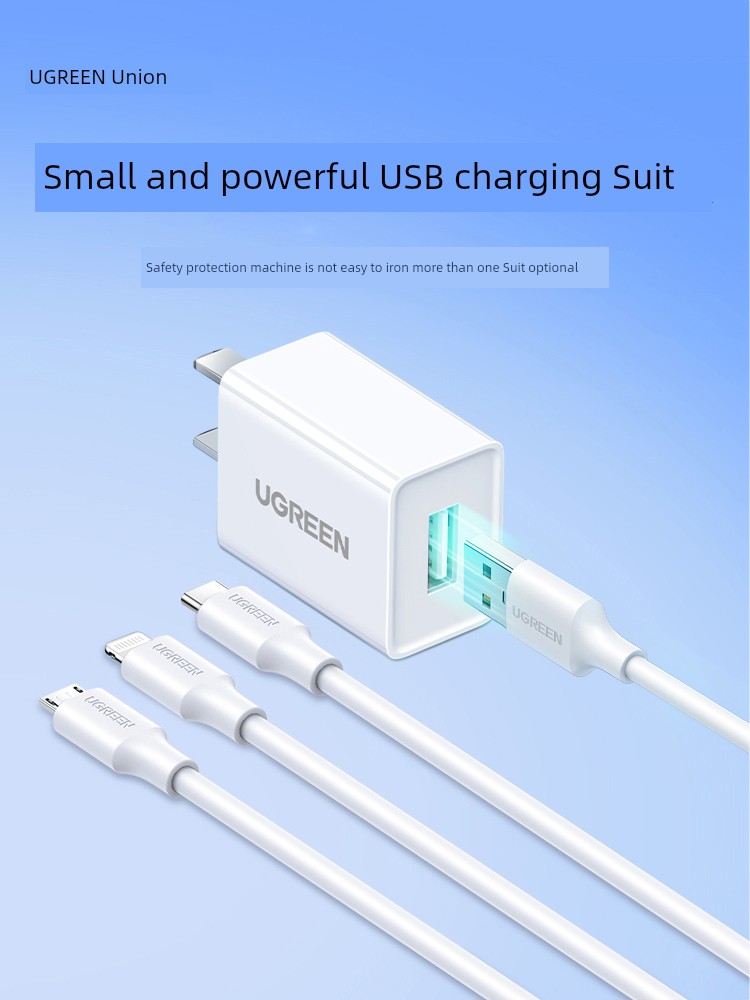 Green Union Three-in-One Multi-Function Car 1a2a Charger