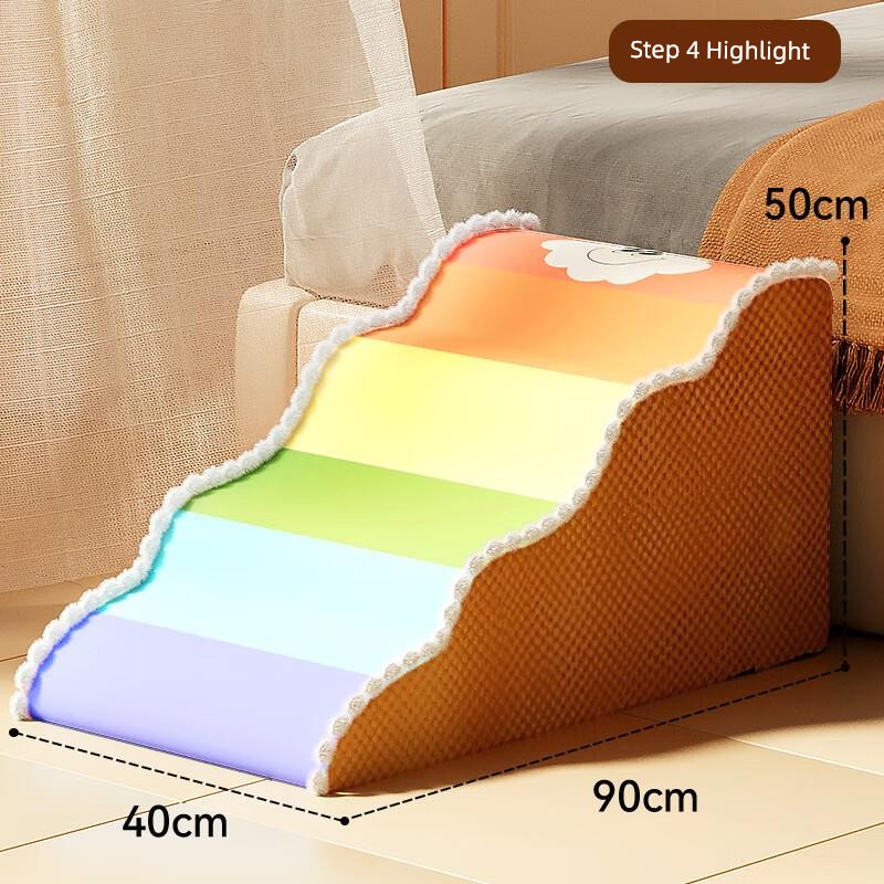 Hipidog Pet Stairs Dog Bed Ladder Waterproof Steps Non Slip Slope Removable and Washable Small