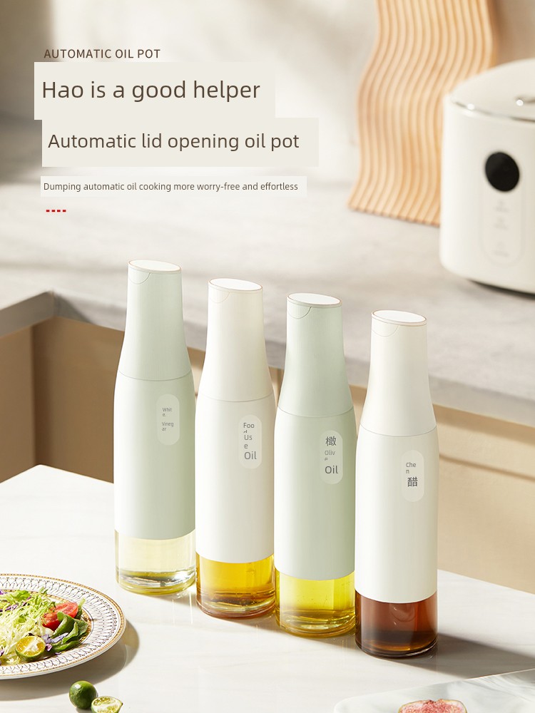 Glass Oiler Kitchen Household Oil Bottles Large Capacity Oil Container Oil Pots Soy Sauce Vinegar Seasoning Bottle Leakproof Oil Pot Pot