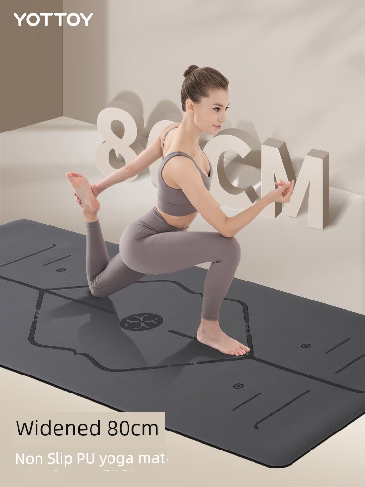 Natural Rubber Yoga Mat Non Slip Female Tasteless Widen and Thicken For Home Professional Fitness Mat Floor Mat Dancing Exercise