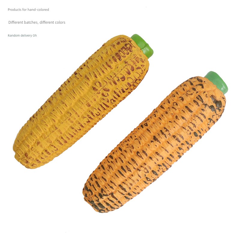 Pet Dog Sound Corn Toy Relieving Stuffy Handy Gadget Bite-Resistant Molar Teddy Young Medium-Sized Dog Alone Play by Yourself